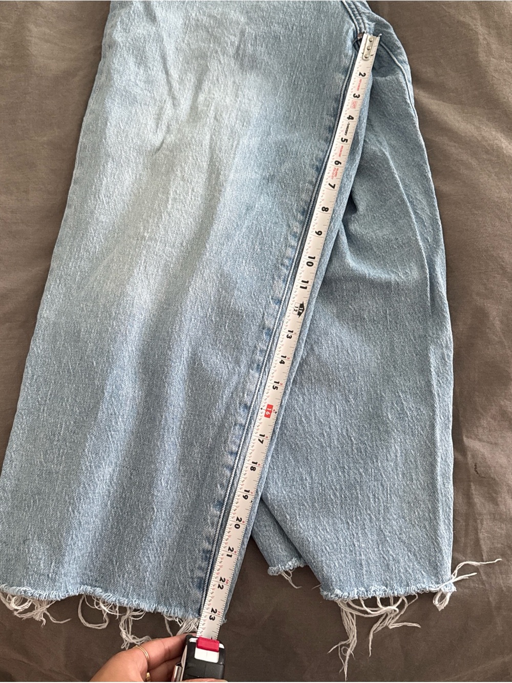 Madewell Curvy Perfect Vintage Wide Leg Crop Jean size 29P petite Altoona Wash - Picture 4 of 4